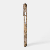 Coque iPhone 16 Nom personnalisé Abstrait Juniper Bark Texture Pho (Côté gauche)