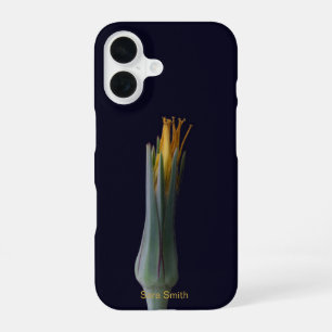 Coque iPhone 16 Nom personnalisé Élégant Floral Moderne Fleur sauv