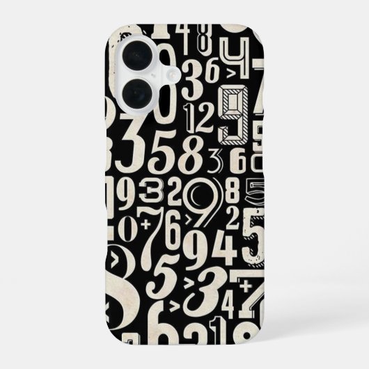 Coque iPhone 16 Nombres (Verso)
