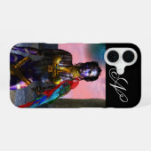 COQUE iPhone 16 NORA CYBER GUERRIER MONOGRAMME (Verso Horizontal)