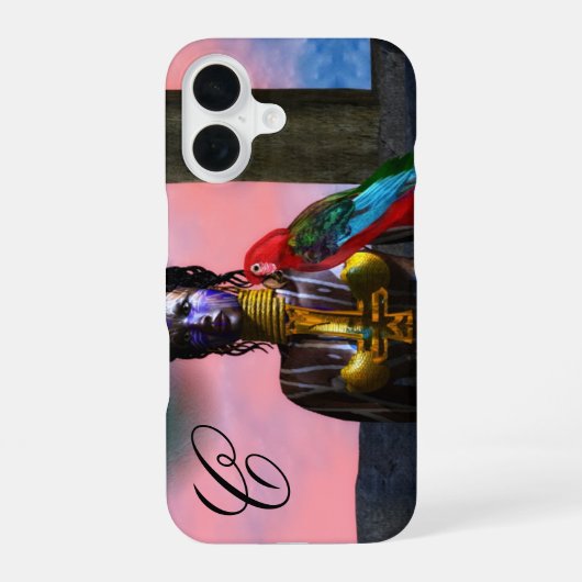 Coque iPhone 16 NORA CYBER WARRIOR MONOGRAM Science-fiction (Verso)