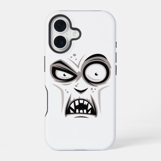 Coque iPhone 16 Nosferatu Vampire Face (Verso)