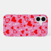 Coque iPhone 16 Notes de coeur et de musique (Verso Horizontal)