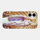 Coque iPhone 16 Notre-Dame de Lourdes Apparition Art Miraculeux (Verso Horizontal)