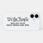 Coque iPhone 16 Nous le peuple - pas seulement vous - iPhone 16 co (Verso Horizontal)