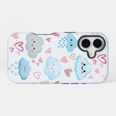 Coque iPhone 16 Nuage de rêve dé Peachify (Verso Horizontal)