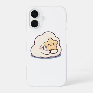 Coque iPhone 16 Nuage timide Accrocher une étoile - Dreammous Sky 