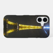 Coque iPhone 16 nuit eiffel (Verso Horizontal)