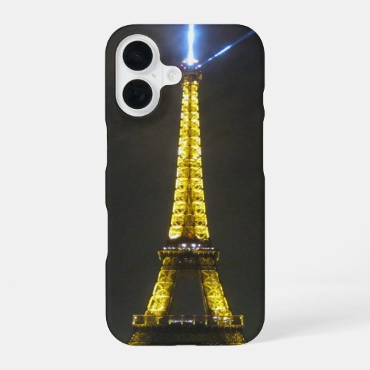 Coque iPhone 16 nuit eiffel (Verso)