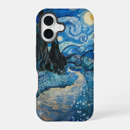 Coque iPhone 16 Nuit étoilée (Verso)