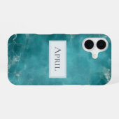 Coque iPhone 16 Océan Sarcelle (Verso Horizontal)