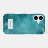Coque iPhone 16 Océan Sarcelle (Verso Horizontal)