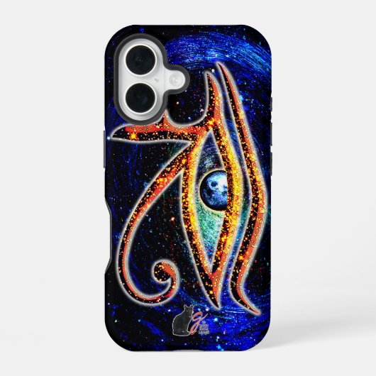 Coque iPhone 16 Œil d'Horus Tenace (Verso)