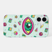Coque iPhone 16 Œil Rétro Memphis 80s (Verso Horizontal)