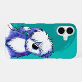 Coque iPhone 16 OES Old English Sheepdog (Verso Horizontal)