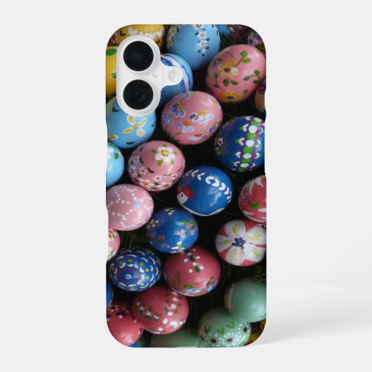 Coque iPhone 16 Oeufs Peints À La Main (Verso)