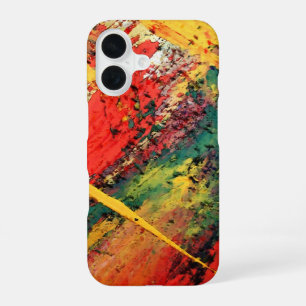 Coque iPhone 16 Œuvre d'art abstrait créative contemporaine