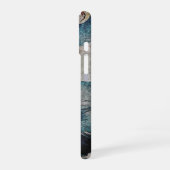 Coque iPhone 16 OEuvre japonaise Koi Fish Moonlit Leap (Côté gauche)