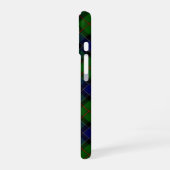Coque iPhone 16 Ogilvie tartan bleu vert plaid (Côté gauche)