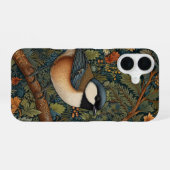 Coque iPhone 16 Oiseau élégant rétro de la forêt (Verso Horizontal)