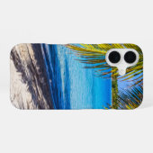 Coque iPhone 16 Ombres sur la plage (Verso Horizontal)