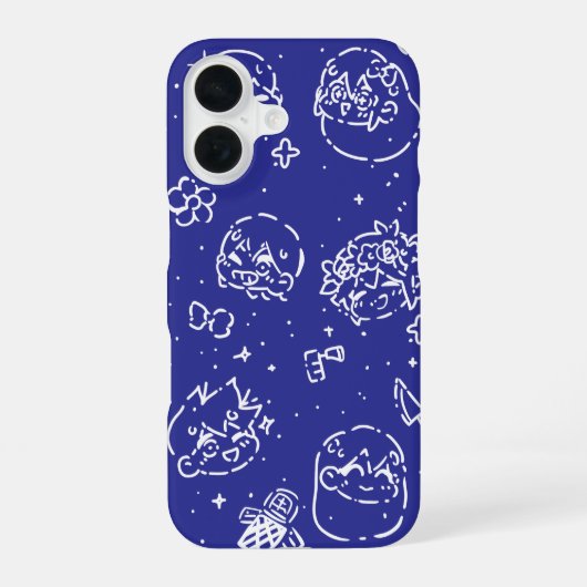 Coque iPhone 16 omori background (Verso)