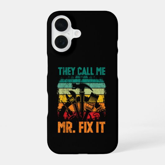 Coque iPhone 16 On M'Appelle M'Appelez "Réparez-Le" (Verso)