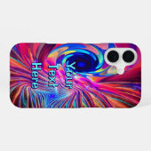 Coque iPhone 16 Onde de torsion (Verso Horizontal)