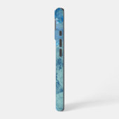 Coque iPhone 16 Opale bleue Abstrait (Côté gauche)