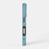Coque iPhone 16 Opale bleue Abstrait (Côté droit)
