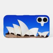Coque iPhone 16 opéra de sydney bleu (Verso Horizontal)