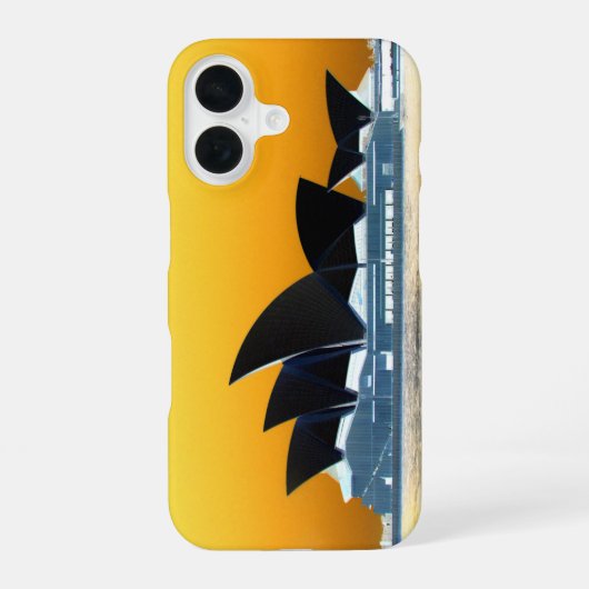 Coque iPhone 16 Opéra de Sydney inversé (Verso)