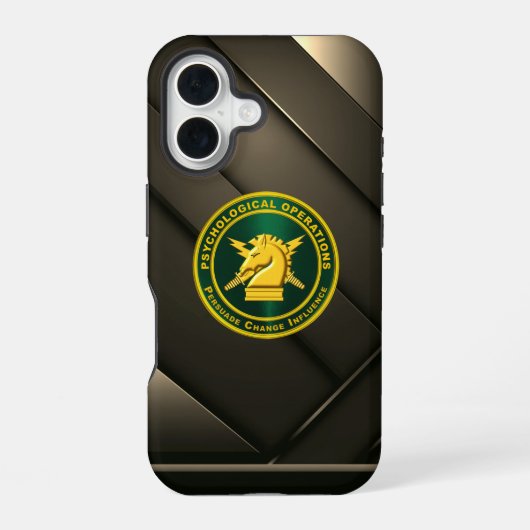 Coque iPhone 16 Opérations psychologiques PSYOPS (Verso)