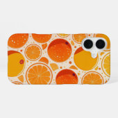 Coque iPhone 16 Orange Burst (Verso Horizontal)