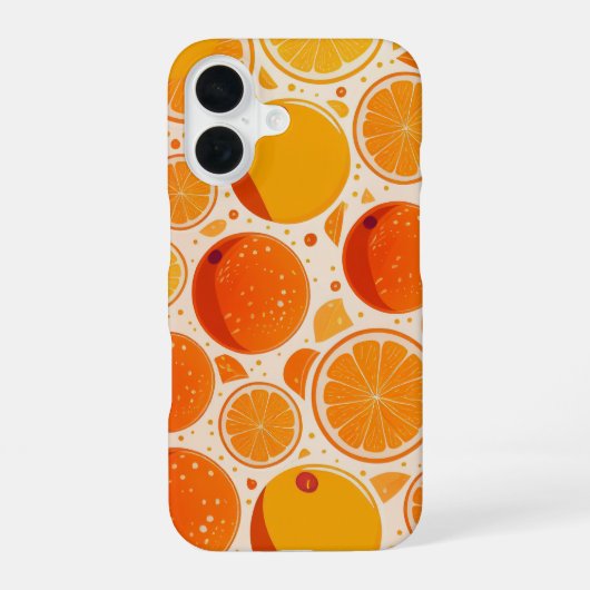 Coque iPhone 16 Orange Burst (Verso)