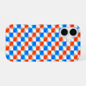 Coque iPhone 16 Orange et Bleu (Verso Horizontal)