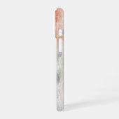 Coque iPhone 16 Orange Green Contemporary Abstract Design (Côté gauche)