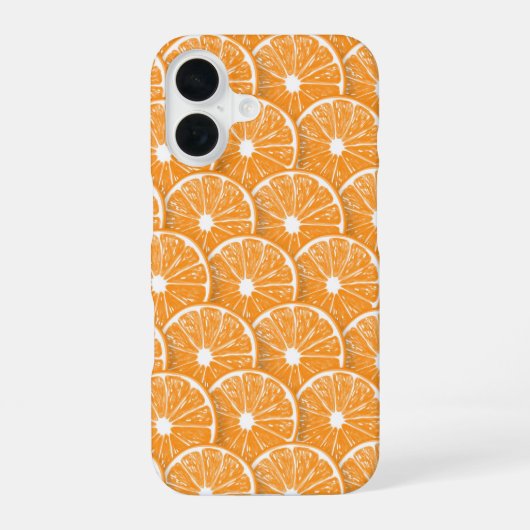 Coque iPhone 16 Orange slices (Verso)