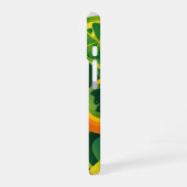 COQUE iPhone 16 ORANGE VERT JAUNE IRLANDE MOTIFS ABSTRAITS (Côté gauche)