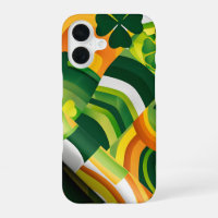 ORANGE VERT JAUNE IRLANDE MOTIFS ABSTRAITS