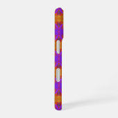 Coque iPhone 16 Orange Violet Et Rouge Conception D'art Graphique (Côté droit)
