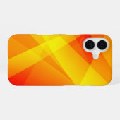 Coque iPhone 16 Orange Yellow Geometric Abstract (Verso Horizontal)