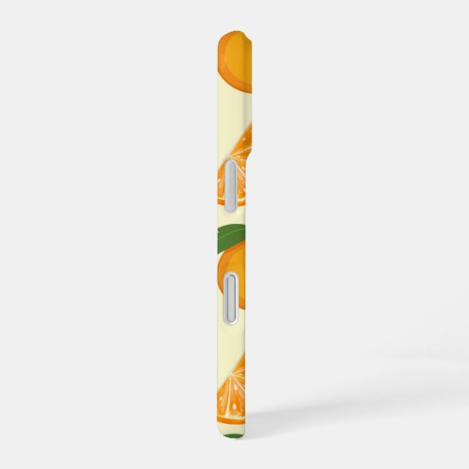 Coque iPhone 16 Orange you glad you're cute? orange patterns (Côté droit)