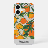 Oranges personnalisées Motif floral de fruits d'ag