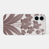Coque iPhone 16 Orchidées Groupées Vintage (Verso Horizontal)