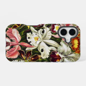Coque iPhone 16 Orchidées, Orchidée Denusblumen Ernst Haeckel (Verso Horizontal)
