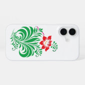 Coque iPhone 16 Ornamental Floral Flower Design – Elegant (Verso Horizontal)