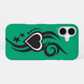 Coque iPhone 16 Ornamental Floral Heart Tattoo  (Verso Horizontal)