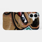 Coque iPhone 16 ours en colère (Verso Horizontal)