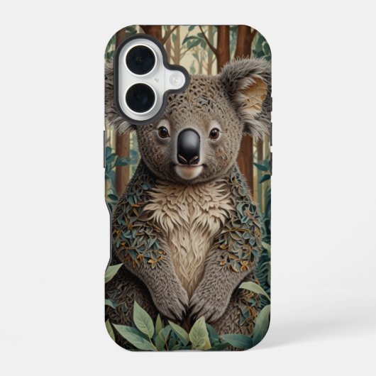 Coque iPhone 16 Ours Koala (Verso)